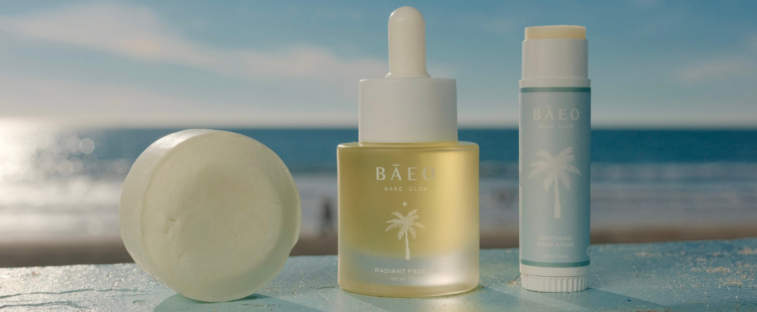 BĀEO products made for sensitive skin with organic ingredients