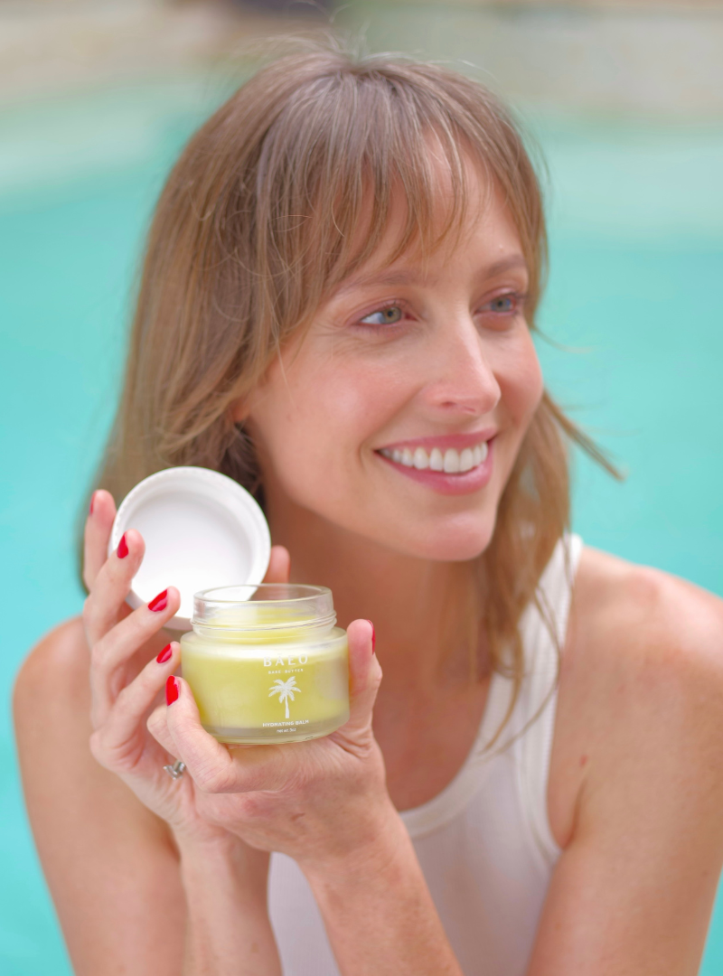 Using BĀEO bare butter organic hydrating balm